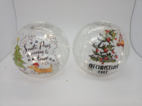 Glass Transparent Christmas Ornaments